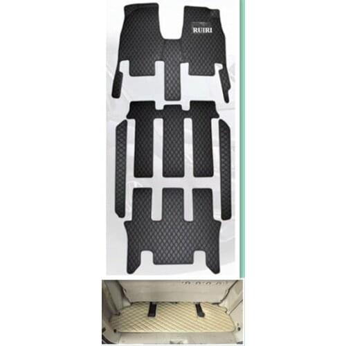 Custom full set car floor mats + trunk mat for Right Hand Drive KIA Carnival 7 8 seats 2014-2004 waterproof carpets for Carnival