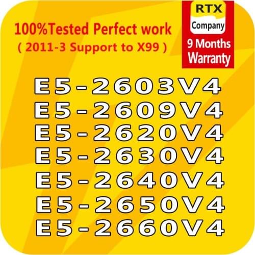 E5-2603V4 E5-2609V4 E5-2620V4 E5-2630V4 E5-2640V4 E5-2650V4 E5-2660V4 Intel Xeon Processor Computer CPU Sever 6/8/10/12/14 core