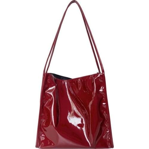 2021 New Style Female Patent leather Crossbody Bag Fashion Shopper Tote Young Girl Casual Handbag Daisy Simple Purse