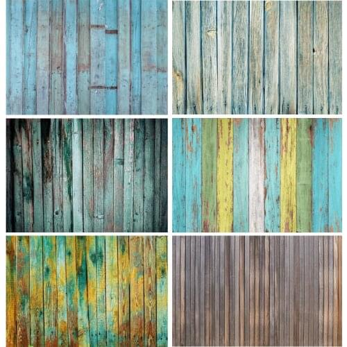 Vinyl Retro Wood Plank Vintage Baby Portrait Photography Backdrops For Photo Studio Background Props 21318WQ-56