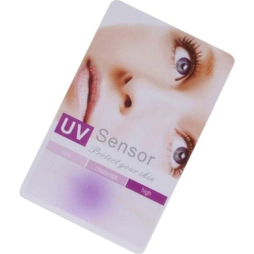 1/10Pcs PVC Reusable UV Ultraviolet Test Sun Protection Card for Skin Car Film Makeup Blu-ray test Card