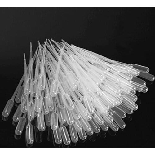 100Pcs/lot Transfer Graduated Pipettes Polyethylene for Experiment Medical 2ml Disposable Plastic Eye Dropper Pipette Set