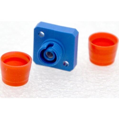 100pcs New Optical Fiber Adapter Connector FC/UPC Plastic Square Fiber Optical Flange Coupler Special Wholesale