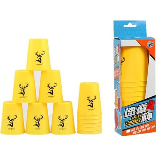 Senso Flying Cup 12pcs Set Flying Cup Speed Professional Puzzle Toys For Children Kids Gift