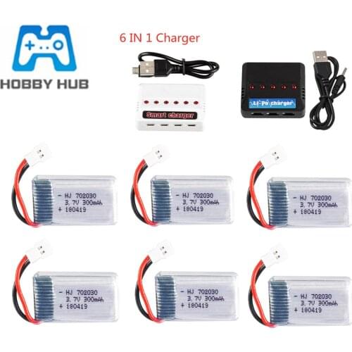 3.7V 300mAh 702030 lipo Battery + Charger Set For Syma X11 E55 FQ777 FQ17W F180 FY530 U816 U816A U830 X100 H107 S39-1 HD-1306