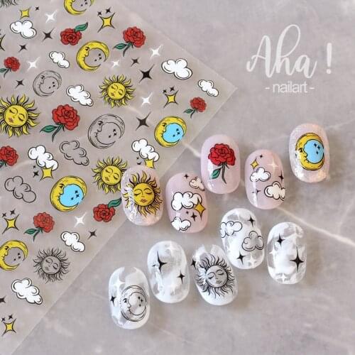 Cartoon Smiling face series 3D Back glue Nail decal Nail sticker Nail decoration Nail art Nail tool Nail ornament HL210