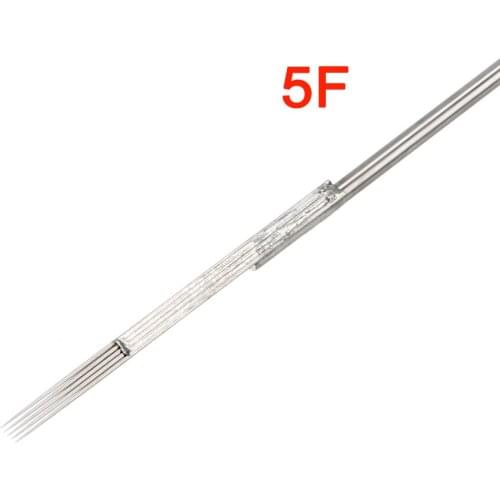 50Pcs 5F Disposable Sterilized Tattoo Needles Assorted for Tattoo Machine Gun Supplies