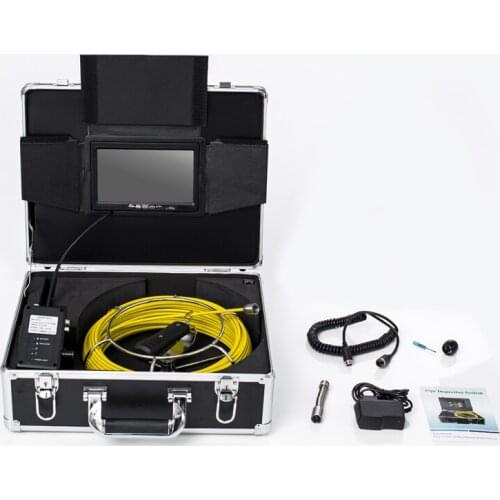 7'' TFT LCD Color Screen Pipeline Sewer Inspection Camera System 17mm Industrial Endoscope Inspection Camera With DVR Function
