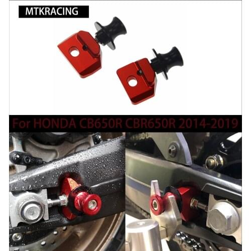 Motorcycle CNC Accessories Chain Adjustment Bracket Screw Rocker Reel Slider for HONDA CB650R cb650r CBR650R CB 650R 2014-2019