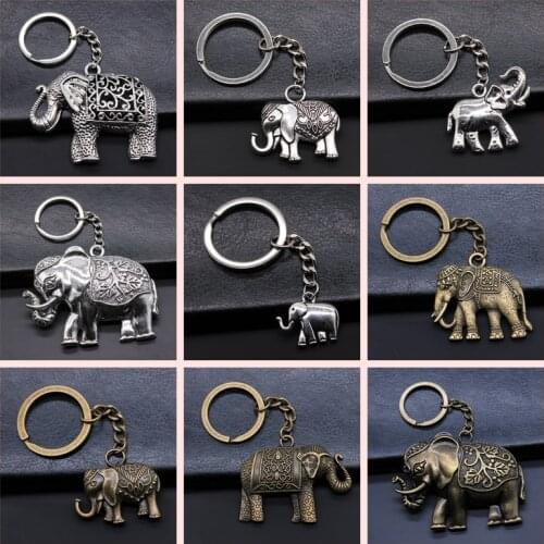 1 Pieces Keychain Small Elephant key ring fashion hot sale keychains for women car key chain key chain car