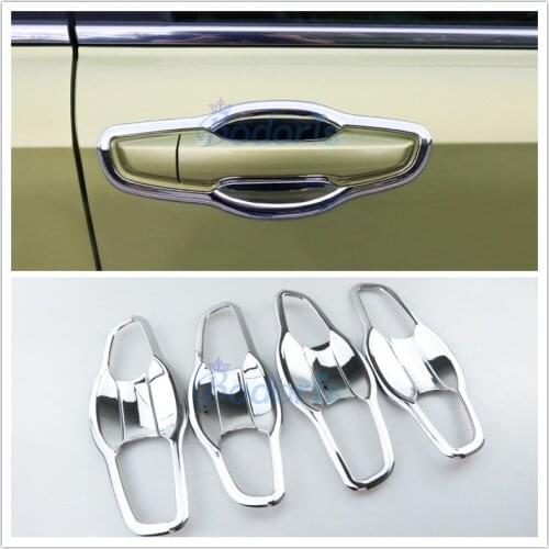 For Honda CRV CR-V CR V 2017 2018 2019 Door Handle Bowl Insert Trim Panel Chrome Car Styling Accessories