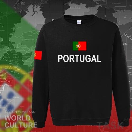 Portugal hoodies men sweatshirt sweat new hip hop streetwear socceres jersey footballer tracksuit nation Portuguese flag PT