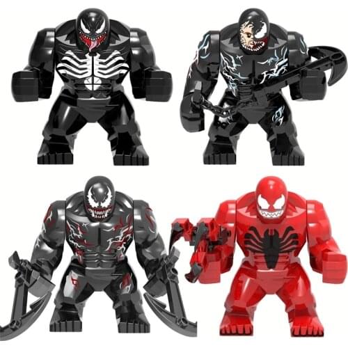 Toys For Children Super Heroes Character Venom BigSize Anti Venom Carnage Venom Model Figure Blocks Construction Building Bricks