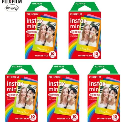 Instax Mini Rainbow Film 10-50 Sheets For Fujifillm Instant Mini 11, 9, 8, 7s Camera For SP-1/2 Printer