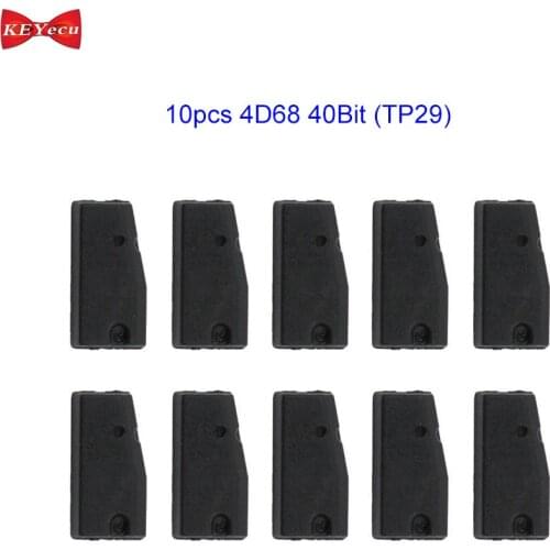 KEYECU 10pcs 4D68 Carbon Transponder Chip Pg1: B0 40Bit TP29 for Toyota for Lexus Prado