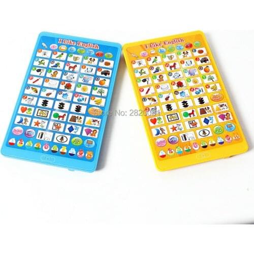 English language multifunction tablet computer toy,learning Word + Letter + Shape + Number kid education puzzle Y-pad toy