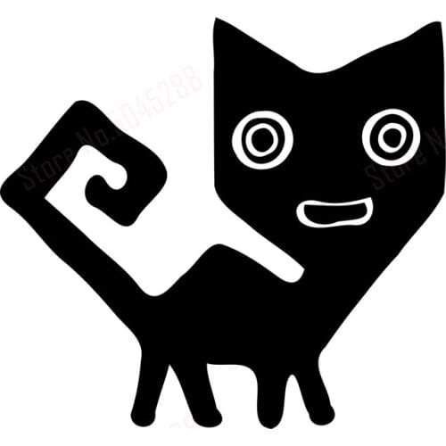 Car Stickers Cute Pet Cat Car Decals Cartoon Car Stickers Window Doors Nice Decorative Car Animal Pet Stickers H070