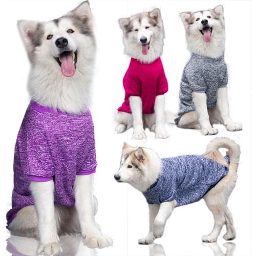 Big Dog Clothes Winter Sweater Large 3XL-9XL Size Pet Clothing Golden Retriever Dog Coats Sweatshirt For Dogs Pets Costume