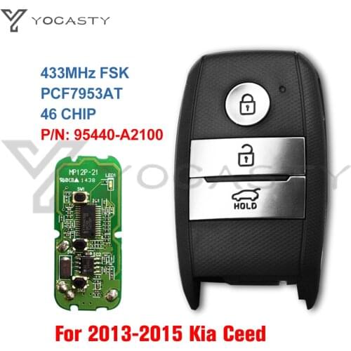 YOCASTY 95440A2100 Original For KIA Ceed 2013-2015 Keyless Smart Remote Car Key Fob FOB-4F02(JD) TFKB1J706 95440-A2100 433MHz