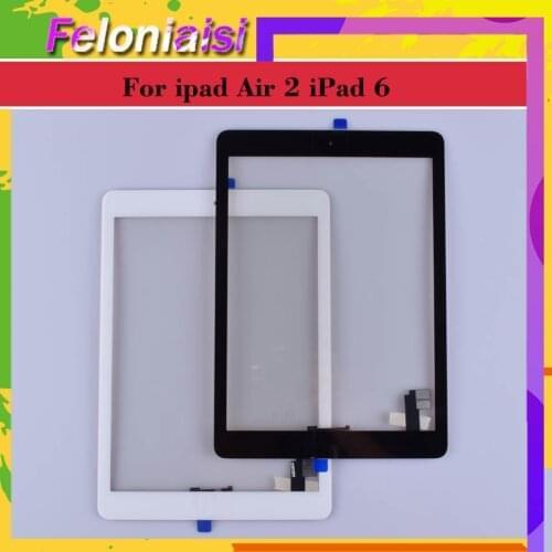 9.7" Original Touch Screen For iPad 6 Air 2 2nd Gen A1567 A1566 Digitizer Sensor Glass Panel with home Button Touch Screen