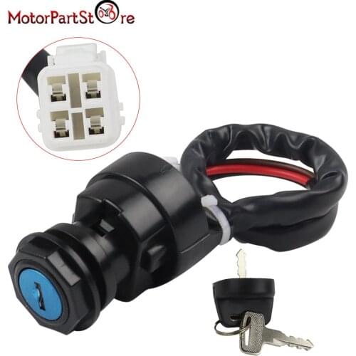 Ignition Key Switch for Yamaha Wolverine Grizzly Kodiak YFZ450 YFM400 YFM450 YFZ YFM 400 450 2WD 4WD 4x4 2003-2013 ATV Quad