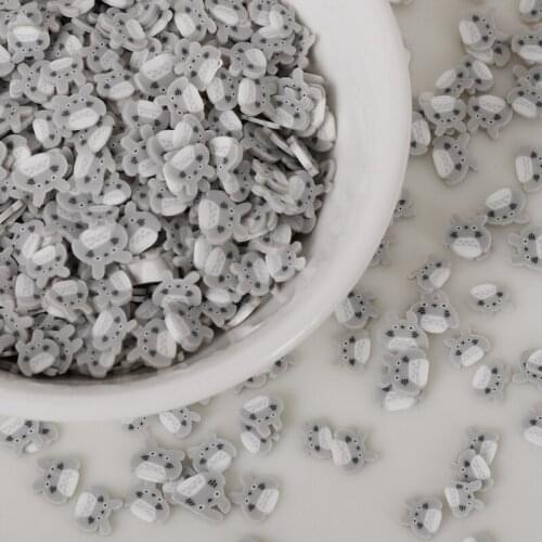 20g/Lots Totoro Polymer Clay Sprinkles for Crystl Slime Round Fake Cake Decoration DIY Crafts Making Nail Arts Accessories 5mm