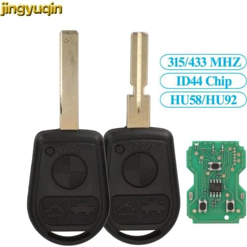 Jingyuqin Remote Car Key Control 315 MHZ PCF7935AA For BMW Z3 E31 E32 E34 E36 E38 E39 E46 3 Button Control Key Fob
