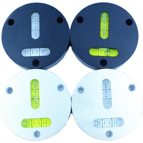 QASE T-type Level Bubble Round Spirit Level Bubble Metal Circular Spirit Level Instrument Size 50*13mm