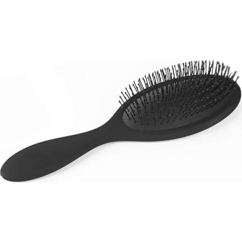 Salon Detangling Hair Comb For Women Men Hair Bush Tangle Wet Dry Bristles Handle Tangle Detangling Comb Hair Brush Hot Black