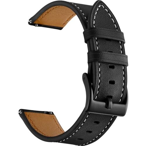 20mm 22mm Leather Watchband for Samsung Galaxy Watch4 46mm 42mm Strap/Galaxy Watch 4 3 45mm 44mm 41mm 40mm Band Bracelet