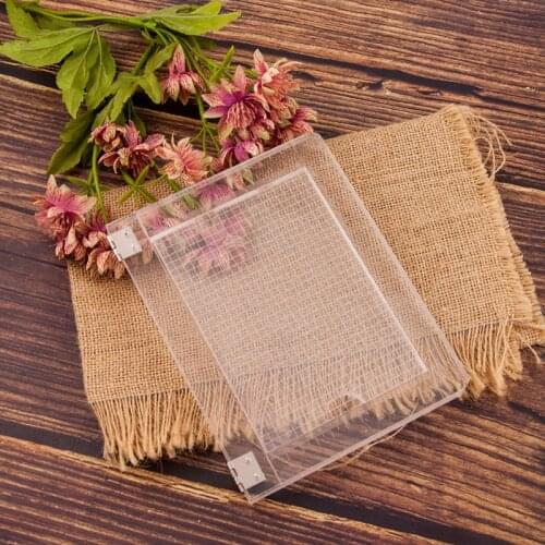 DIY Clear Handle Seal Stamp Block Scrapbooking DIY Photo Album Paper Cards Embossing Acrylic Stamps Positioning Tool Accessories