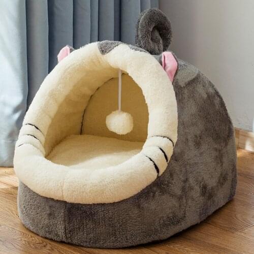 Removable Cat Bed House Kennel Nest Pet Nest Litter Dog Bed Sofa House Cushion Pet Products for Small Dogs Kitten Perros Bed
