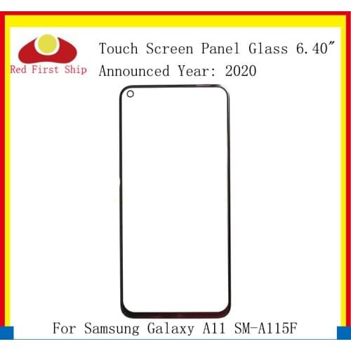 10Pcs/lot For Samsung Galaxy A11 A115 SM-A115F SM-A115M Touch Panel Front Outer A11 LCD Glass Lens With OCA Replacement Parts