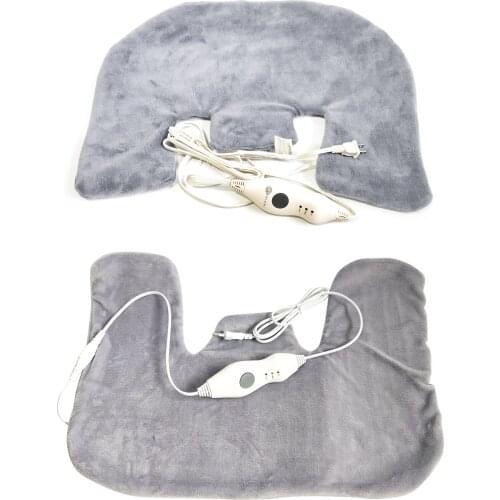 US/EU Plug Men Women Winter Warm Electric Heating Shawl Shoulder Neck Hot Compress Shawl Relieve Muscle Pain Heat Wrap