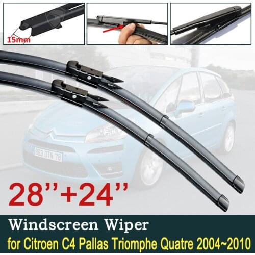 Car Wiper Blades for Citroen C4 Pallas Triomphe Quatre 2004~2010 2005 2006 2007 2008 2009 Windscreen Wipers Car Accessories