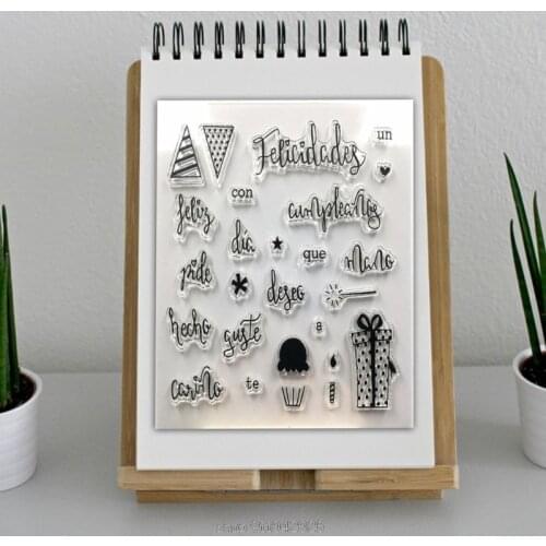 Spanish Gift Silicone Clear Seal Stamp DIY Scrapbooking Embossing Photo Album Decor N16 20 Dropship