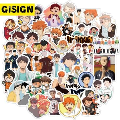 10/30/50Pcs Haikyuu Volleyball Car Stickers On Motorcycle Anime Graffiti Sticker For Laptop Luggage Skateboard Waterproof Decals
