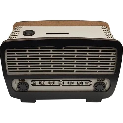 Studio Palace Wooden Decorative Radio Piggy Bank