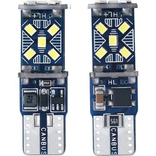 2PCS T10 W5W Super Bright Canbus LED Car Lights WY5W 168 501 2016 Auto Wedge Turn Side Bulbs Car Interior Reading Dome Lamp 12V