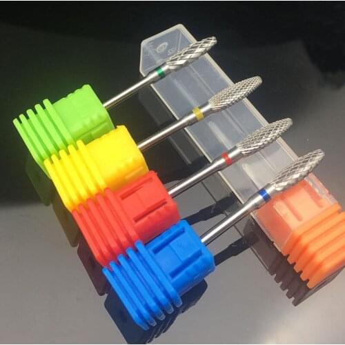 KIMAXCOLA Carbide Nail drill bits Burrs Metal Drill Bits Cuticle For Manicure Electric Nail Drill Accessories,2.35mm*L0314