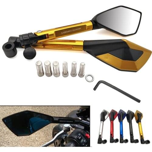 Universal Motorcycle Rearview Mirror CNC Aluminum View Side Mirrors For Honda CBR 125 300 500 R F FA X CBR 929 600 954 RR CR80R