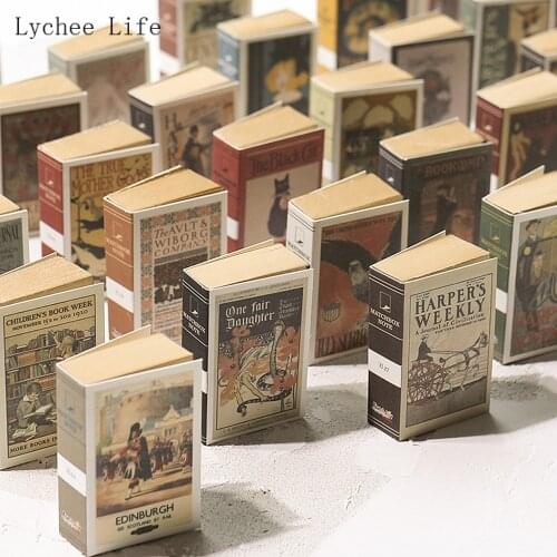 Lychee Life Vintage Notebook Diary Paper Sticker for Journaling Album Scrapbooking School Supplies Paper Crafts