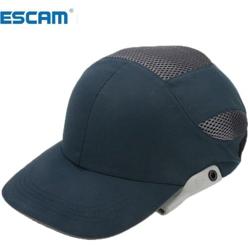 Safety Bump Cap With Reflective Stripes Lightweight and Breathable Hard Hat Head Helmet Workplace Construction Site Hat Black