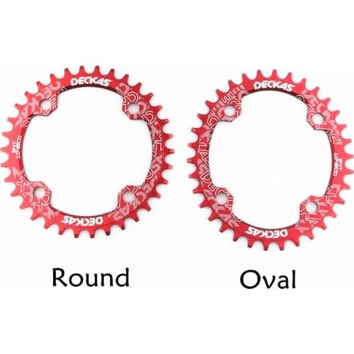 Deckas 104BCD Round Narrow Wide Chainring MTB Mountain bike bicycle 104BCD 32T 34T 36T 38T crankset Tooth plate Parts 104 BCD