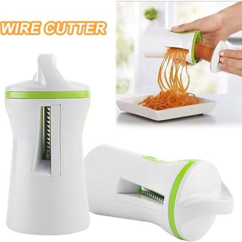 1PC Blades Vegetable Spiralizer Slicer Twister Handheld Spiral Cutter Fruit Grater Cooking Tools Spaghetti Pasta Kitchen Gadget2