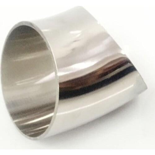 108mm 133mm 159mm OD Sanitary Butt Weld 45 Degree Elbow Bend Pipe 304 stainless steel welded pipe fitting