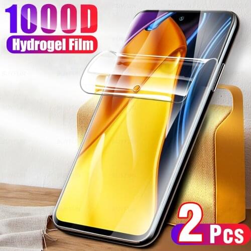 2Pcs Screen Protector For Xiaomi Poco M3 Pro For Front Display Hydrogel Film For poxo m3 pro pocco m3pro 5g Soft Film Not Glass