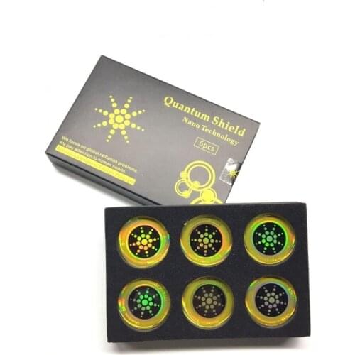 6pcs Quantum Shield Sticker Mobile Phone Sticker For Cell Phone Anti Radiation Protection