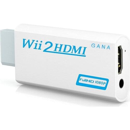 Full HD 1080P Wii to HDMI Converter Adapter Wii2HDMI Converter 3.5mm Audio for PC HDTV Monitor Display