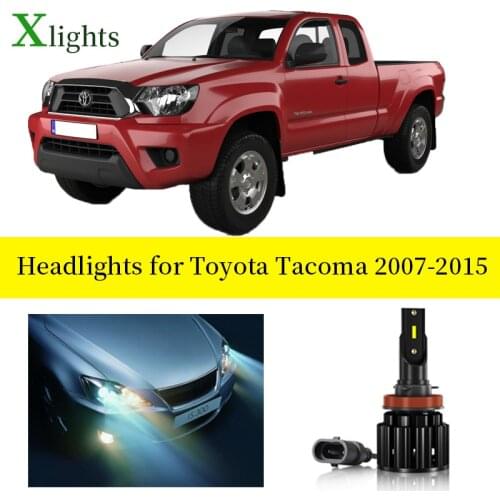 Car Bulb Lamp For Toyota Tacoma 2006 2007 2008 2009 2010 2011 2012 2013 2014 2015 LED Headlight Low High Beam Light Accessories